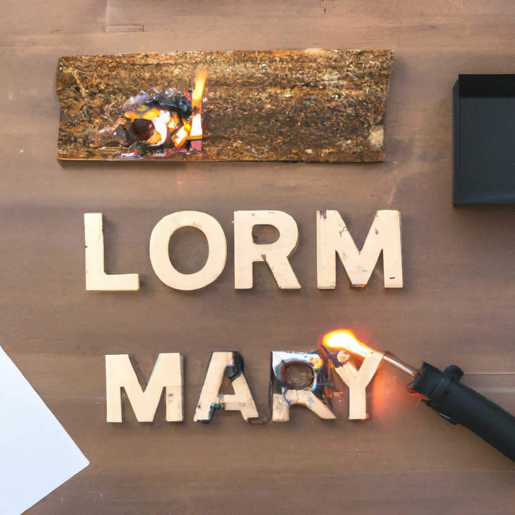How To Burn Letters Into Wood Without Tools