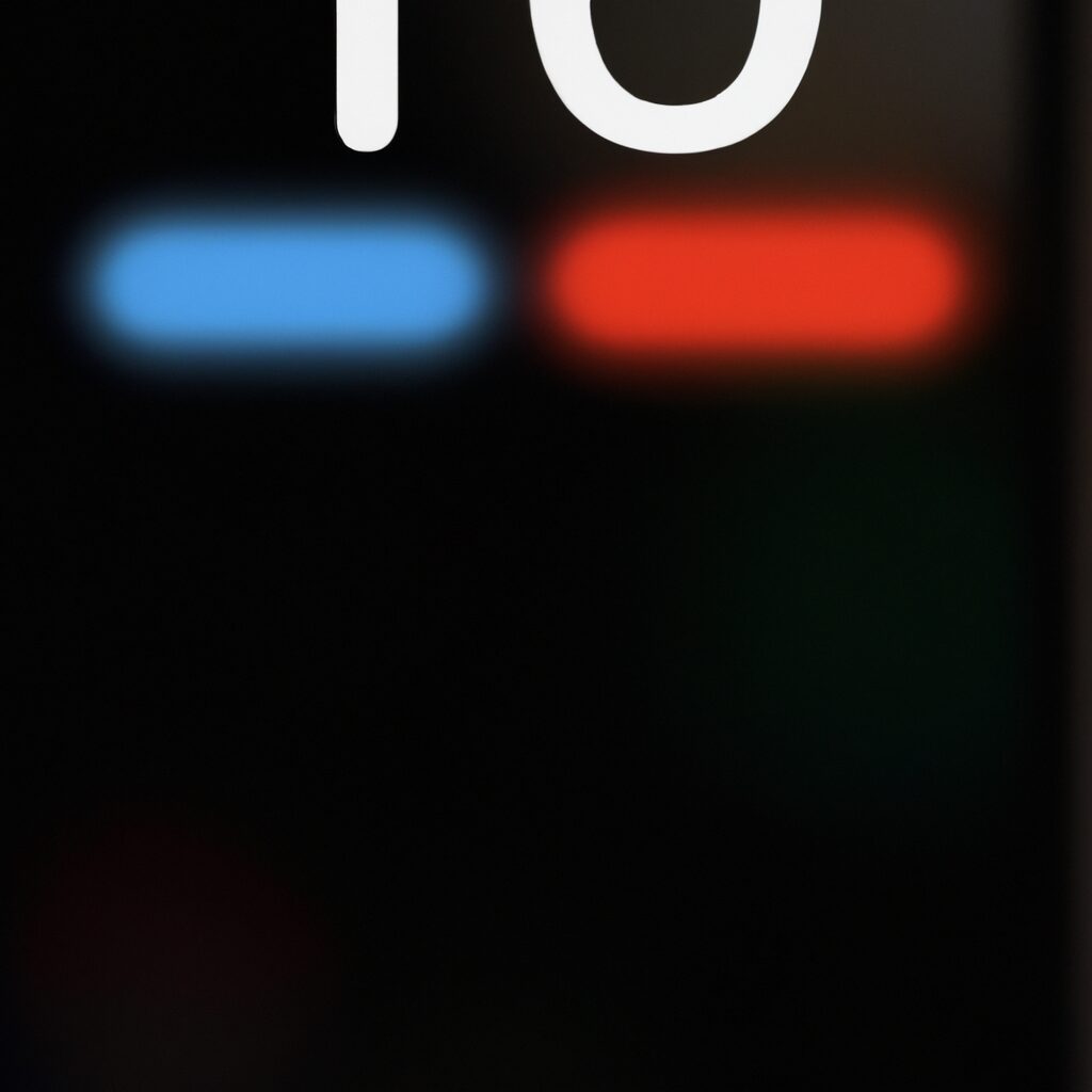 why is there a red bar at the top of my iphone