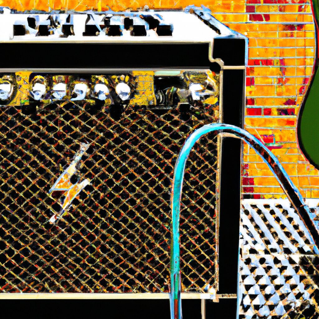 how to connect a guitar amp to a computer
