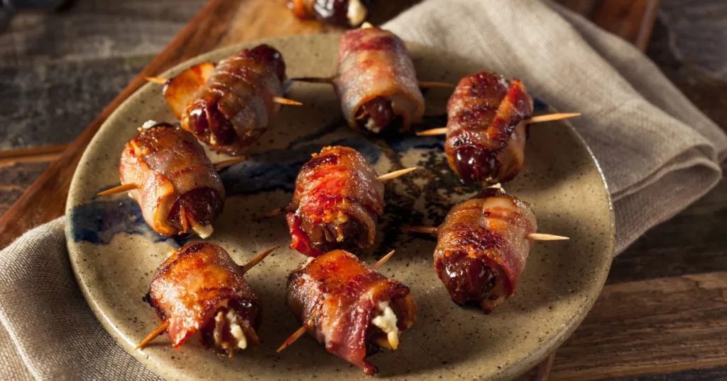 Blue Cheese And Bacon Wraps