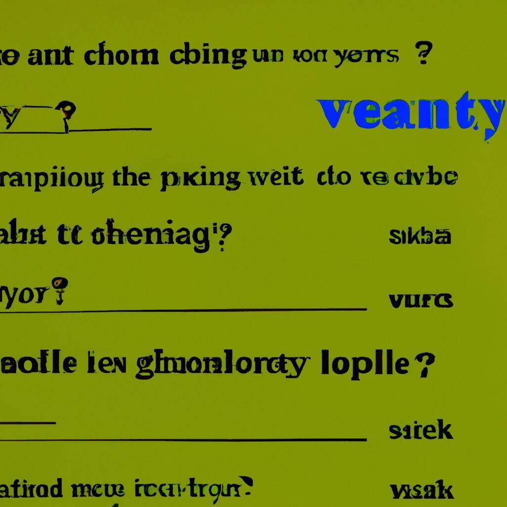 What is an example of a questionnaire