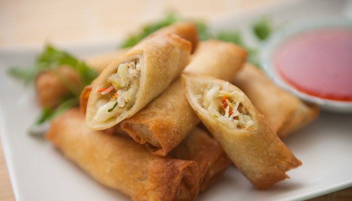 Crab Cake Egg Rolls