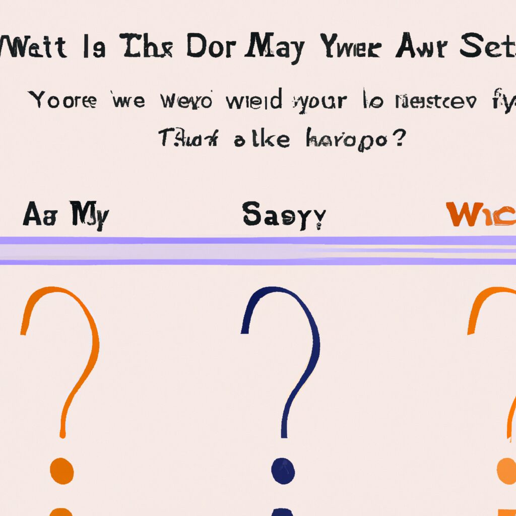 What are the 5 types of survey questions