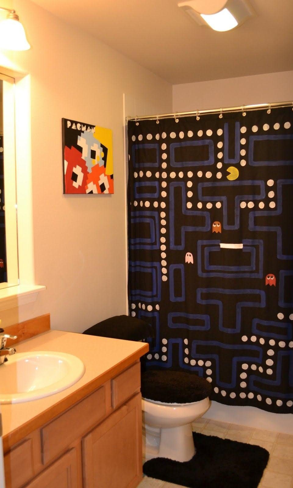 Pac Man Shower Curtain
