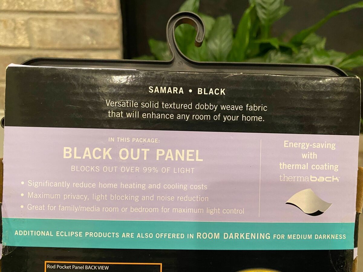 Eclipse Samara Blackout Energy-Efficient Curtain Set of 4 Bundle