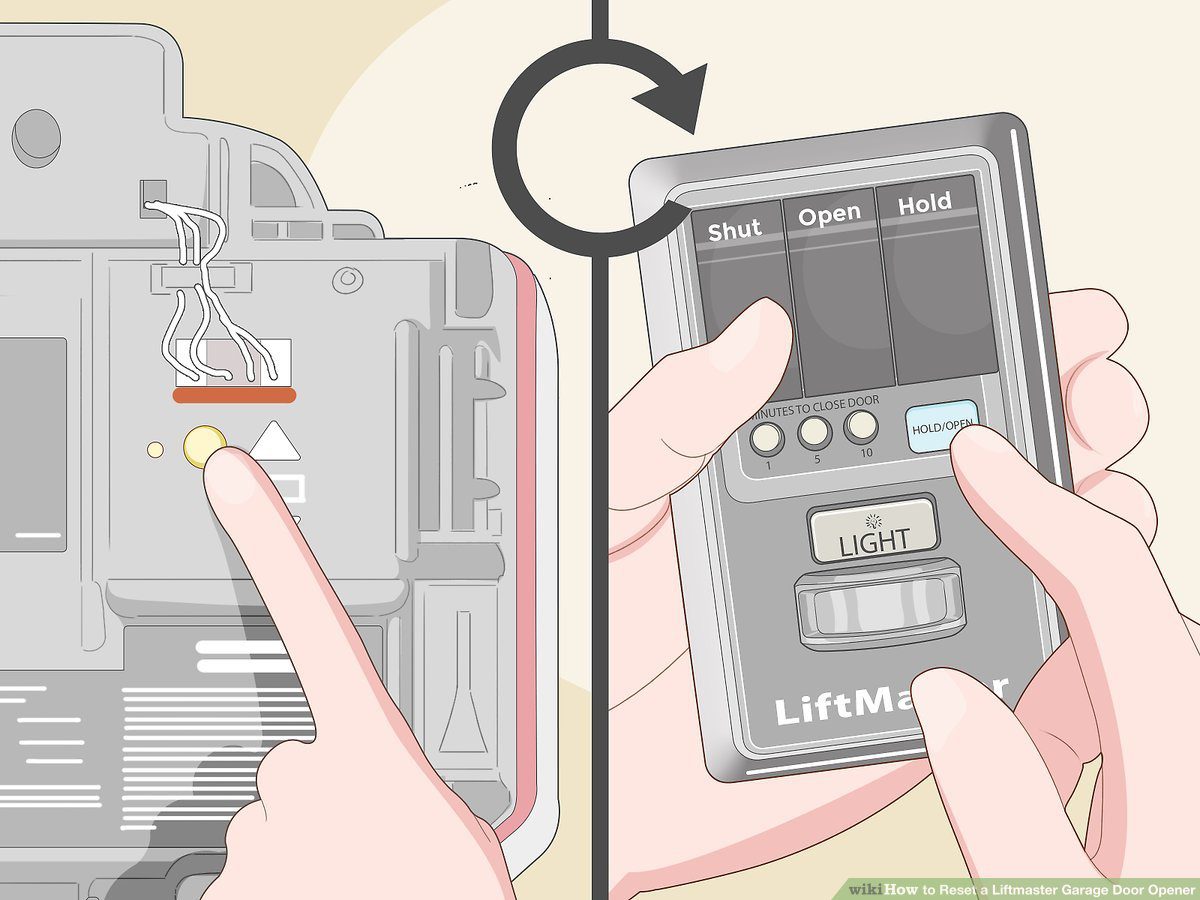 how to reset myq garage door opener